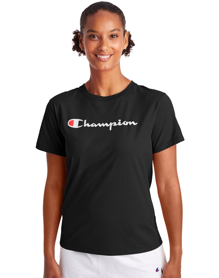 Camiseta Champion Mujer - Classic ( Negras ) 3497026-NZ